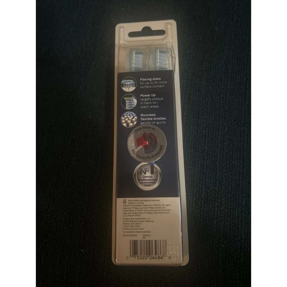 Philips Sonicare Premium C3 Plaque Control Brush Heads 2 Pack HX9042/65 White